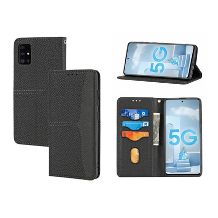 Woven Texture Stitching Magnetic Horizontal Flip PU Leather Case with Holder & Card Slots & Wallet & Lanyard, For Samsung Galaxy A32 4G, For Samsung Galaxy A32 5G, For Samsung Galaxy A42 5G, For Samsung Galaxy A51