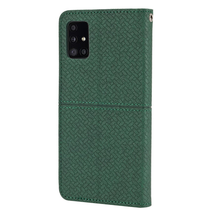 Woven Texture Stitching Magnetic Horizontal Flip PU Leather Case with Holder & Card Slots & Wallet & Lanyard, For Samsung Galaxy A71, For Samsung Galaxy M32, For Samsung Galaxy S21 5G, For Samsung Galaxy S21 FE