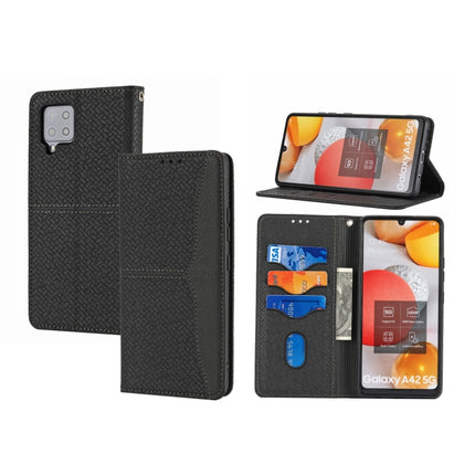 Woven Texture Stitching Magnetic Horizontal Flip PU Leather Case with Holder & Card Slots & Wallet & Lanyard, For Samsung Galaxy A71, For Samsung Galaxy M32, For Samsung Galaxy S21 5G, For Samsung Galaxy S21 FE