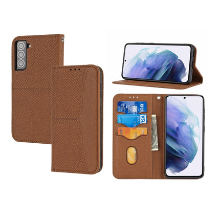 Woven Texture Stitching Magnetic Horizontal Flip PU Leather Case with Holder & Card Slots & Wallet & Lanyard, For Samsung Galaxy A71, For Samsung Galaxy M32, For Samsung Galaxy S21 5G, For Samsung Galaxy S21 FE