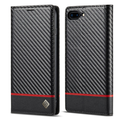 LC.IMEEKE Carbon Fiber PU + TPU Horizontal Flip Leather Case with Holder & Card Slot & Wallet, For iPhone 11, For iPhone 11 Pro, For iPhone 11 Pro Max, For iPhone 12 mini, For iPhone 12 / 12 Pro, For iPhone 12 Pro Max, For iPhone X / XS, For iPhone XR ...