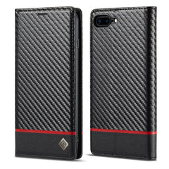 LC.IMEEKE Carbon Fiber PU + TPU Horizontal Flip Leather Case with Holder & Card Slot & Wallet, For iPhone 11, For iPhone 11 Pro, For iPhone 11 Pro Max, For iPhone 12 mini, For iPhone 12 / 12 Pro, For iPhone 12 Pro Max, For iPhone X / XS, For iPhone XR