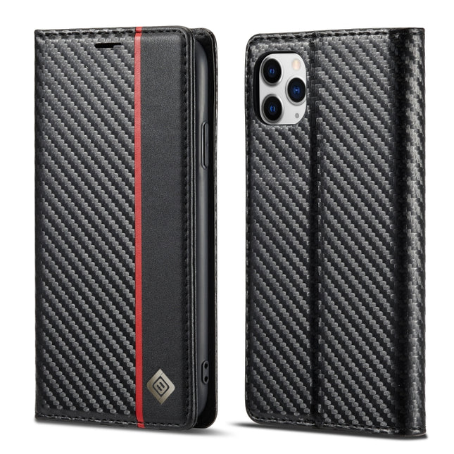 LC.IMEEKE Carbon Fiber PU + TPU Horizontal Flip Leather Case with Holder & Card Slot & Wallet, For iPhone 11, For iPhone 11 Pro, For iPhone 11 Pro Max, For iPhone 12 mini, For iPhone 12 / 12 Pro, For iPhone 12 Pro Max, For iPhone X / XS, For iPhone XR ...