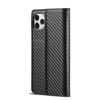 LC.IMEEKE Carbon Fiber PU + TPU Horizontal Flip Leather Case with Holder & Card Slot & Wallet, For iPhone 11, For iPhone 11 Pro, For iPhone 11 Pro Max, For iPhone 12 mini, For iPhone 12 / 12 Pro, For iPhone 12 Pro Max, For iPhone X / XS, For iPhone XR ...