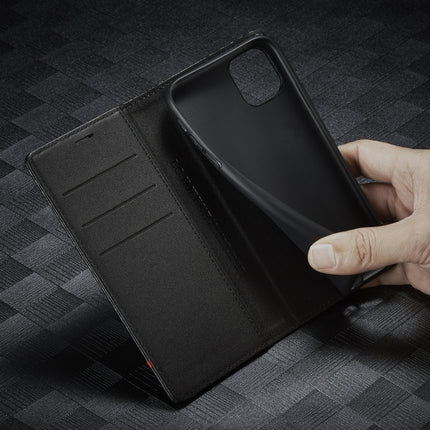 LC.IMEEKE Carbon Fiber PU + TPU Horizontal Flip Leather Case with Holder & Card Slot & Wallet, For iPhone 11, For iPhone 11 Pro, For iPhone 11 Pro Max, For iPhone 12 mini, For iPhone 12 / 12 Pro, For iPhone 12 Pro Max, For iPhone X / XS, For iPhone XR ...