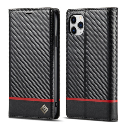 LC.IMEEKE Carbon Fiber PU + TPU Horizontal Flip Leather Case with Holder & Card Slot & Wallet, For iPhone 11, For iPhone 11 Pro, For iPhone 11 Pro Max, For iPhone 12 mini, For iPhone 12 / 12 Pro, For iPhone 12 Pro Max, For iPhone X / XS, For iPhone XR ...