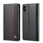 Für iPhone XS Max / Vertikales Schwarz