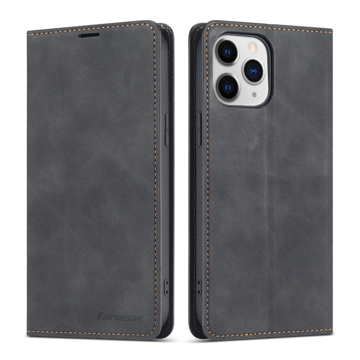 Forwenw Dream Series Magnetische Horizontal Flip Lederhülle mit Ölkante, Halter &amp; Kartensteckplatz &amp; Bilderrahmen &amp; Geldbörse, Für iPhone 13 mini, Für iPhone 13, Für iPhone 13 Pro, Für iPhone 13 Pro Max