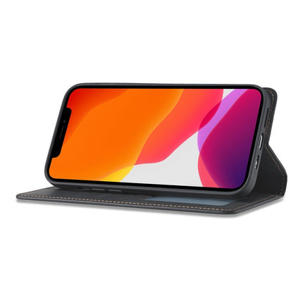 Forwenw Dream Series - Funda de cuero con tapa horizontal con borde de aceite magnético, ranura para tarjetas, soporte, marco de fotos y billetera, para iPhone 13 mini, iPhone 13, iPhone 13 Pro, iPhone 13 Pro Max