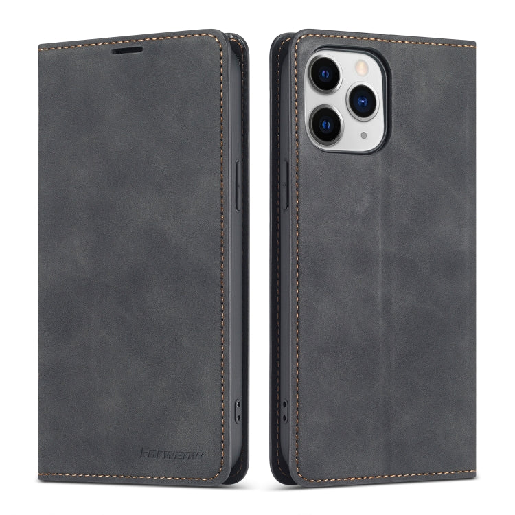 Forwenw Dream Series - Funda de cuero con tapa horizontal con borde de aceite magnético, ranura para tarjetas, soporte, marco de fotos y billetera, para iPhone 13 mini, iPhone 13, iPhone 13 Pro, iPhone 13 Pro Max