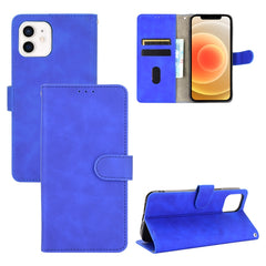 Solid Color Skin Feel Magnetic Buckle Horizontal Flip Calf Texture PU Leather Case with Holder & Card Slots & Wallet, For iPhone 13 Pro Max, For iPhone 13 Pro, For iPhone 13, For iPhone 13 mini