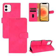 Solid Color Skin Feel Magnetic Buckle Horizontal Flip Calf Texture PU Leather Case with Holder & Card Slots & Wallet, For iPhone 13 Pro Max, For iPhone 13 Pro, For iPhone 13, For iPhone 13 mini