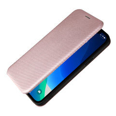 Carbon Fiber Texture Magnetic Horizontal Flip TPU + PC + PU Leather Case with Card Slot, For iPhone 13 Pro Max, For iPhone 13 Pro, For iPhone 13, For iPhone 13 mini