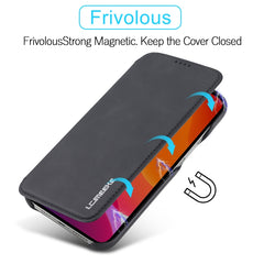 LC.IMEEKE Hon Ancient Series Horizontal Flip Leather Case with Holder & Card Slot, For iPhone 13 mini, For iPhone 13, For iPhone 13 Pro, For iPhone 13 Pro Max