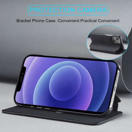 LC.IMEEKE Hon Ancient Series - Funda de cuero con tapa horizontal con soporte y ranura para tarjetas, para iPhone 13 mini, para iPhone 13, para iPhone 13 Pro, para iPhone 13 Pro Max