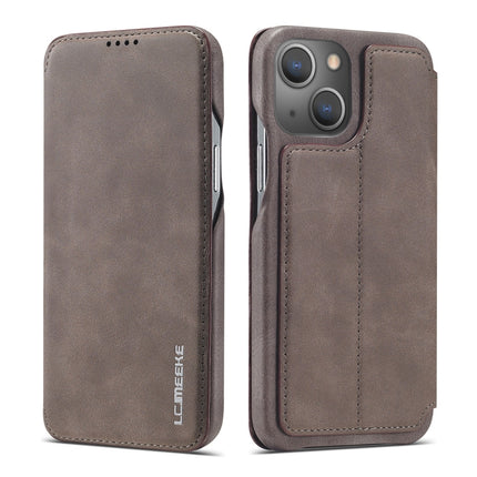LC.IMEEKE Hon Ancient Series - Funda de cuero con tapa horizontal con soporte y ranura para tarjetas, para iPhone 13 mini, para iPhone 13, para iPhone 13 Pro, para iPhone 13 Pro Max