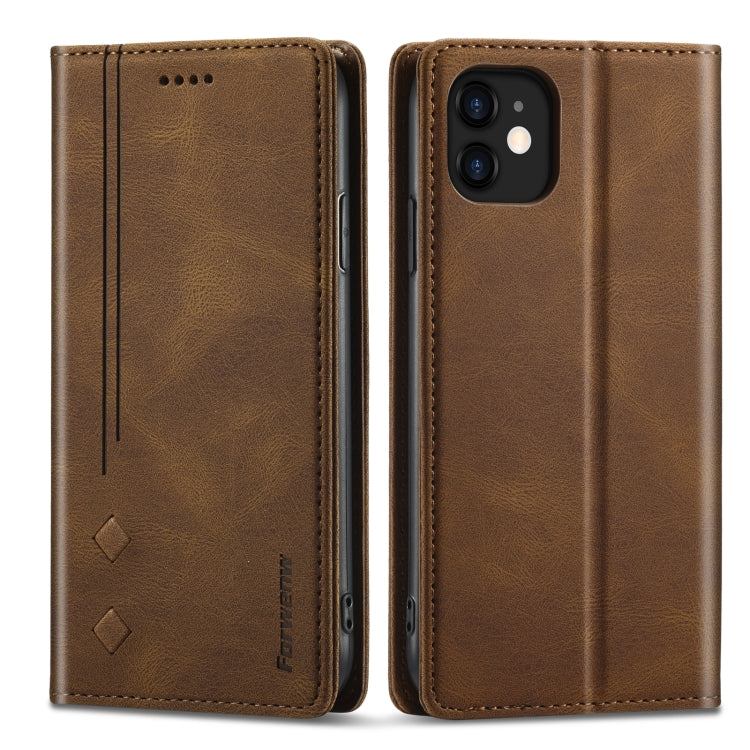 Forwenw F2 Series Magnetic Horizontal Flip Leather Case with Holder & Card Slots & Wallet, For iPhone 8 Plus / 7 Plus, For iPhone 11, For iPhone 11 Pro, For iPhone 11 Pro Max, For iPhone 12 mini, For iPhone 12 / 12 Pro