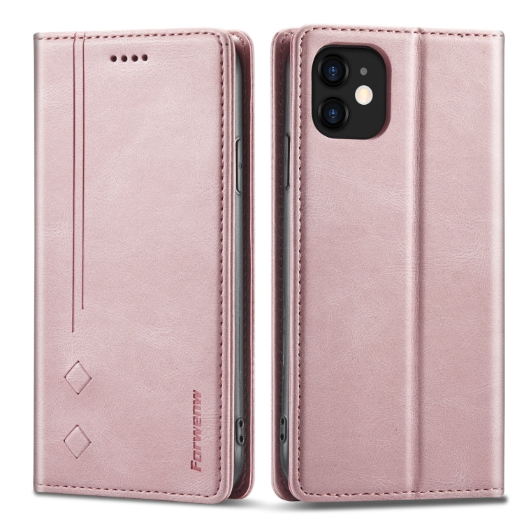 Forwenw F2 Series Magnetic Horizontal Flip Leather Case with Holder & Card Slots & Wallet, For iPhone 8 Plus / 7 Plus, For iPhone 11, For iPhone 11 Pro, For iPhone 11 Pro Max, For iPhone 12 mini, For iPhone 12 / 12 Pro