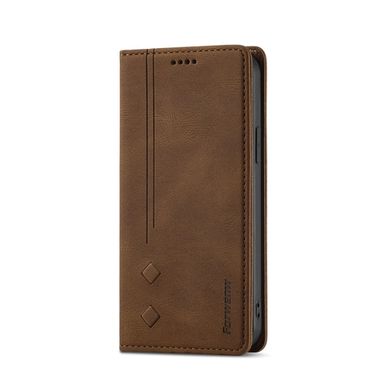 Funda de cuero con tapa horizontal magnética serie F2 de Forwenw con soporte, ranuras para tarjetas y billetera, para iPhone 13 mini, para iPhone 13, para iPhone 13 Pro, para iPhone 13 Pro Max, para iPhone X/XS, para iPhone XR, para iPhone XS Max