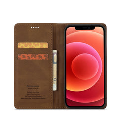 Funda de cuero con tapa horizontal magnética serie F2 de Forwenw con soporte, ranuras para tarjetas y billetera, para iPhone 13 mini, para iPhone 13, para iPhone 13 Pro, para iPhone 13 Pro Max, para iPhone X/XS, para iPhone XR, para iPhone XS Max