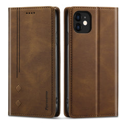 Forwenw F2 Series Magnetic Horizontal Flip Leather Case with Holder & Card Slots & Wallet, For iPhone 13 mini, For iPhone 13, For iPhone 13 Pro, For iPhone 13 Pro Max, For iPhone X / XS, For iPhone XR, For iPhone XS Max