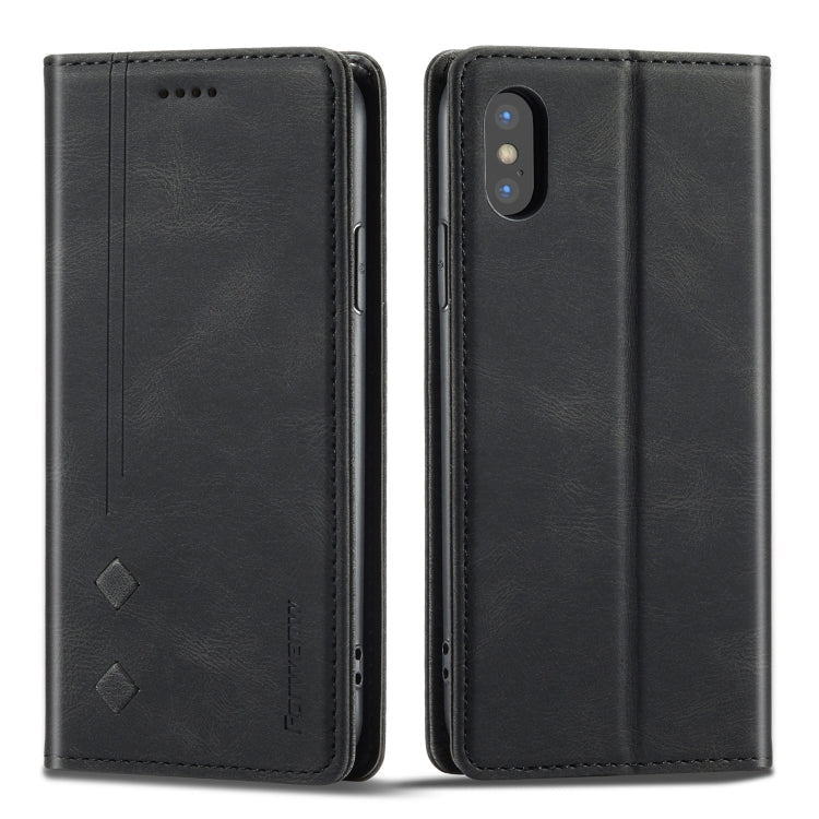 Funda de cuero con tapa horizontal magnética serie F2 de Forwenw con soporte, ranuras para tarjetas y billetera, para iPhone 13 mini, para iPhone 13, para iPhone 13 Pro, para iPhone 13 Pro Max, para iPhone X/XS, para iPhone XR, para iPhone XS Max