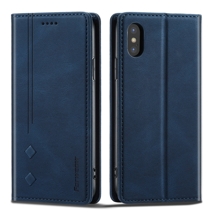 Funda de cuero con tapa horizontal magnética serie F2 de Forwenw con soporte, ranuras para tarjetas y billetera, para iPhone 13 mini, para iPhone 13, para iPhone 13 Pro, para iPhone 13 Pro Max, para iPhone X/XS, para iPhone XR, para iPhone XS Max