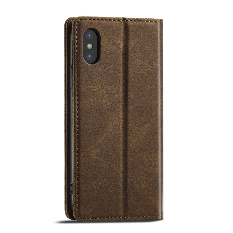 Forwenw F2 Series Magnetic Horizontal Flip Leather Case with Holder & Card Slots & Wallet, For iPhone XS Max