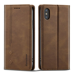 Forwenw F2 Series Magnetic Horizontal Flip Leather Case with Holder & Card Slots & Wallet, For iPhone 13 mini, For iPhone 13, For iPhone 13 Pro, For iPhone 13 Pro Max, For iPhone X / XS, For iPhone XR, For iPhone XS Max