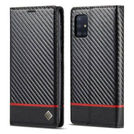 LC.IMEEKE Carbon Fiber PU + TPU Horizontal Flip Leather Case with Holder & Card Slot & Wallet, For Samsung Galaxy A12 5G, For Samsung Galaxy A22 4G, For Samsung Galaxy A22 5G, For Samsung Galaxy A32 4G, For Samsung Galaxy A51 4G / M40s                 ...