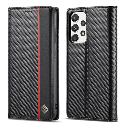LC.IMEEKE Carbon Fiber PU + TPU Horizontal Flip Leather Case with Holder & Card Slot & Wallet, For Samsung Galaxy A12 5G, For Samsung Galaxy A22 4G, For Samsung Galaxy A22 5G, For Samsung Galaxy A32 4G, For Samsung Galaxy A51 4G / M40s                 ...