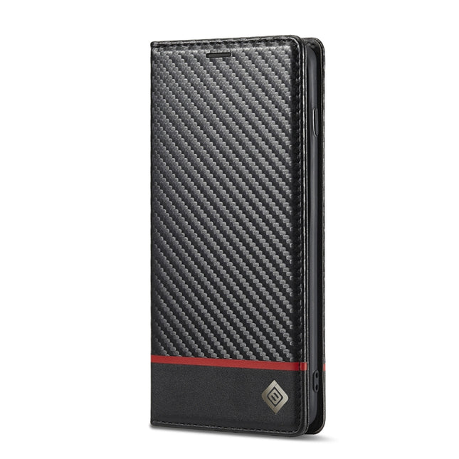 LC.IMEEKE Carbon Fiber PU + TPU Horizontal Flip Leather Case with Holder & Card Slot & Wallet, For Samsung Galaxy S10, For Samsung Galaxy S10+, For Samsung Galaxy S20, For Samsung Galaxy S20+, For Samsung Galaxy S20 FE, For Samsung Galaxy S21 5G�������...