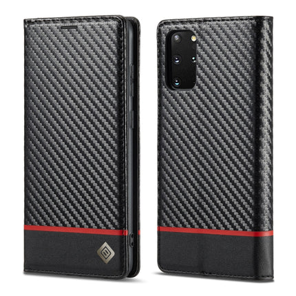 LC.IMEEKE Carbon Fiber PU + TPU Horizontal Flip Leather Case with Holder & Card Slot & Wallet, For Samsung Galaxy S10, For Samsung Galaxy S10+, For Samsung Galaxy S20, For Samsung Galaxy S20+, For Samsung Galaxy S20 FE, For Samsung Galaxy S21 5G�������...