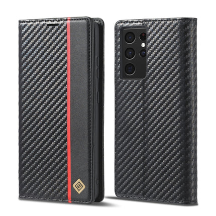 LC.IMEEKE Carbon Fiber PU + TPU Horizontal Flip Leather Case with Holder & Card Slot & Wallet, For Samsung Galaxy S10, For Samsung Galaxy S10+, For Samsung Galaxy S20, For Samsung Galaxy S20+, For Samsung Galaxy S20 FE, For Samsung Galaxy S21 5G�������...