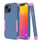 For iPhone 13 / Royal Blue + Pink