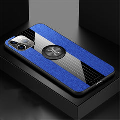 XINLI Stitching Cloth Textue Shockproof TPU Protective Case with Ring Holder, For iPhone 11, For iPhone 11 Pro, For iPhone 11 Pro Max