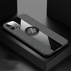 XINLI Stitching Cloth Textue Shockproof TPU Protective Case with Ring Holder, For iPhone 11, For iPhone 11 Pro, For iPhone 11 Pro Max