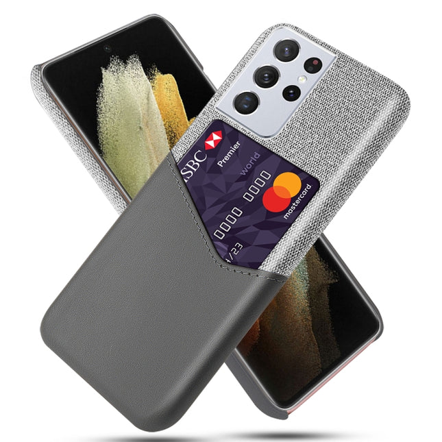 Cloth Texture PC + PU Leather Back Cover Shockproof Case with Card Slot, For Samsung Galaxy F41, For Samsung Galaxy M01, For Samsung Galaxy M01 Core, For Samsung Galaxy M02, For Samsung Galaxy M10, For Samsung Galaxy M20, For Samsung Galaxy M30        ...