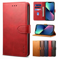 GUSSIM Business Style Horizontal Flip Leather Case with Holder & Card Slots & Wallet, For iPhone 13 mini, For iPhone 13, For iPhone 13 Pro, For iPhone 13 Pro Max