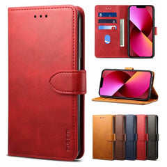 GUSSIM Business Style Horizontal Flip Leather Case with Holder & Card Slots & Wallet, For iPhone 13 mini, For iPhone 13, For iPhone 13 Pro, For iPhone 13 Pro Max