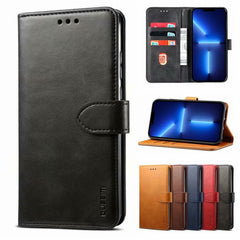 GUSSIM Business Style Horizontal Flip Leather Case with Holder & Card Slots & Wallet, For iPhone 13 mini, For iPhone 13, For iPhone 13 Pro, For iPhone 13 Pro Max