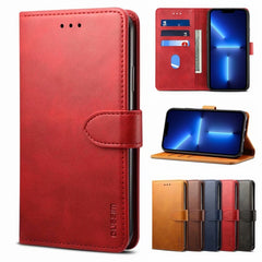 GUSSIM Business Style Horizontal Flip Leather Case with Holder & Card Slots & Wallet, For iPhone 13 mini, For iPhone 13, For iPhone 13 Pro, For iPhone 13 Pro Max