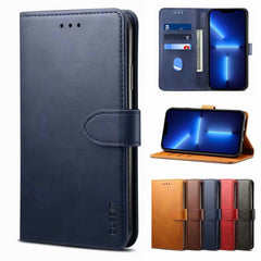 GUSSIM Business Style Horizontal Flip Leather Case with Holder & Card Slots & Wallet, For iPhone 13 mini, For iPhone 13, For iPhone 13 Pro, For iPhone 13 Pro Max