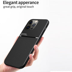 Classic Tilt Strip Grain Magnetic Shockproof PC + TPU Case, For iPhone 13 mini, For iPhone 13, For iPhone 13 Pro, For iPhone 13 Pro Max