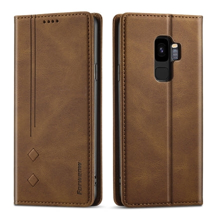 Forwenw F2 Series Magnetic Horizontal Flip Leather Case with Holder & Card Slots & Wallet, For Samsung Galaxy S8, For Samsung Galaxy S9, For Samsung Galaxy S9+, For Samsung Galaxy A52 5G, For Samsung Galaxy Note20 Ultra, For Samsung Galaxy S8+