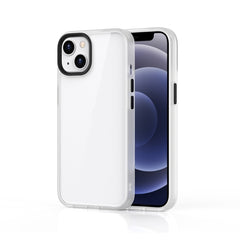 Ming Shield - Funda híbrida transparente esmerilada de PC + TPU a prueba de arañazos y golpes para iPhone 13 mini, iPhone 13, iPhone 13 Pro, iPhone 13 Pro Max