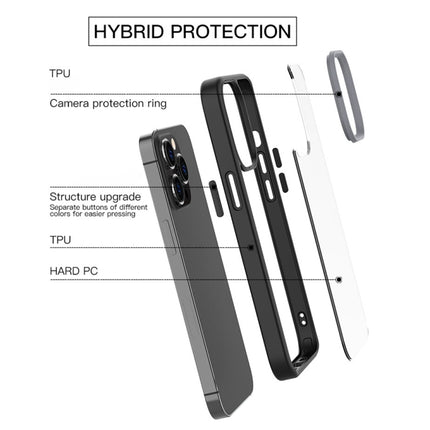 Ming Shield Hybrid Frosted Transparent PC + TPU Scratchproof Shockproof Case, For iPhone 13 mini, For iPhone 13, For iPhone 13 Pro