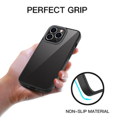 Ming Shield - Funda híbrida transparente esmerilada de PC + TPU a prueba de arañazos y golpes para iPhone 13 mini, iPhone 13, iPhone 13 Pro, iPhone 13 Pro Max