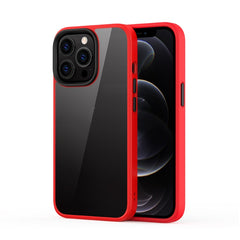 Ming Shield - Funda híbrida transparente esmerilada de PC + TPU a prueba de arañazos y golpes para iPhone 13 mini, iPhone 13, iPhone 13 Pro, iPhone 13 Pro Max