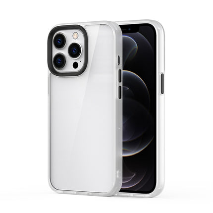 Ming Shield Hybrid Frosted Transparent PC + TPU Scratchproof Shockproof Case, For iPhone 13 Pro Max